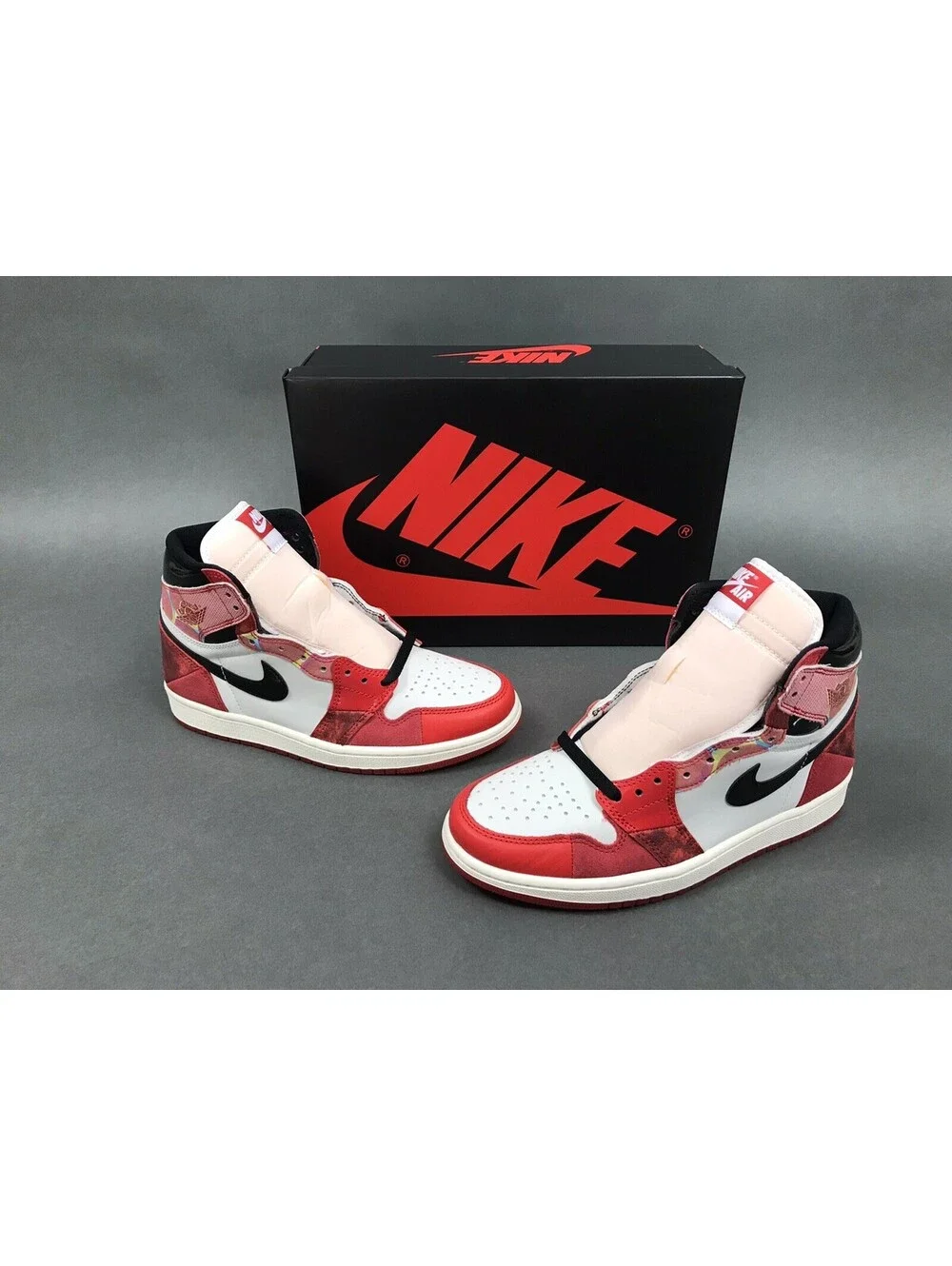 🕷️🕸JORDAN 1 HIGH OG SPIDER-MAN ACROSS THE SPIDER VERSE SKU#DV1748-601 SIZE 6.5